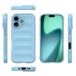 iPhone 17 Shockproof Silicone Bumper Case – Sky Blue Cover - Image 2