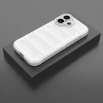 iPhone 17 Shockproof Silicone Bumper Case – White Cover - Image 2