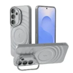 Samsung Galaxy S25 5G MagSafe Silicone Case – Grey Shockproof Cover