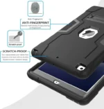 Apple iPad Pro 13 (2024) Rose Gold Hybrid Shockproof Case with Kickstand – Heavy Duty 3-in-1 Protective Cover - Image 5