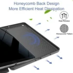 Apple iPad Pro 13 (2024) Navy Blue Smart Folio Leather Case with Pencil Holder – Magnetic Stand Cover - Image 4