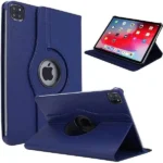 Apple iPad Pro 13 (2024) Navy Blue 360° Rotating Leather Case – Flip Stand Protective Cover