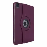 Apple iPad Pro 13 (2024) Dark Wine 360° Rotating Leather Case – Flip Stand Protective Cover - Image 2