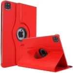 Apple iPad Pro 13 (2024) Red 360° Rotating Leather Case – Flip Stand Protective Cover