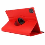 Apple iPad Pro 13 (2024) Red 360° Rotating Leather Case – Flip Stand Protective Cover - Image 2