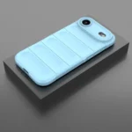 Apple iPhone 17 Air Sky Blue Shockproof Silicone Bumper Case – Protective Cover - Image 3