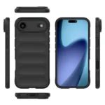 Apple iPhone 17 Air Black Shockproof Silicone Bumper Case – Protective Cover - Image 2