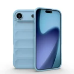 Apple iPhone 17 Air Sky Blue Shockproof Silicone Bumper Case – Protective Cover
