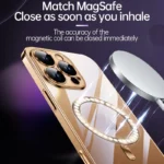 Apple iPhone 16 MagSafe Magnetic Shockproof Case – Silver Clear Protective Cover - Image 5