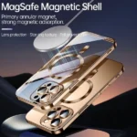 Apple iPhone 16 MagSafe Magnetic Shockproof Case – Black Clear Protective Cover - Image 3