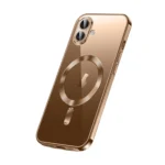 Apple iPhone 16 MagSafe Magnetic Shockproof Case – Rose Gold Clear Cover