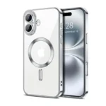 Apple iPhone 16 MagSafe Magnetic Shockproof Case – Silver Clear Protective Cover