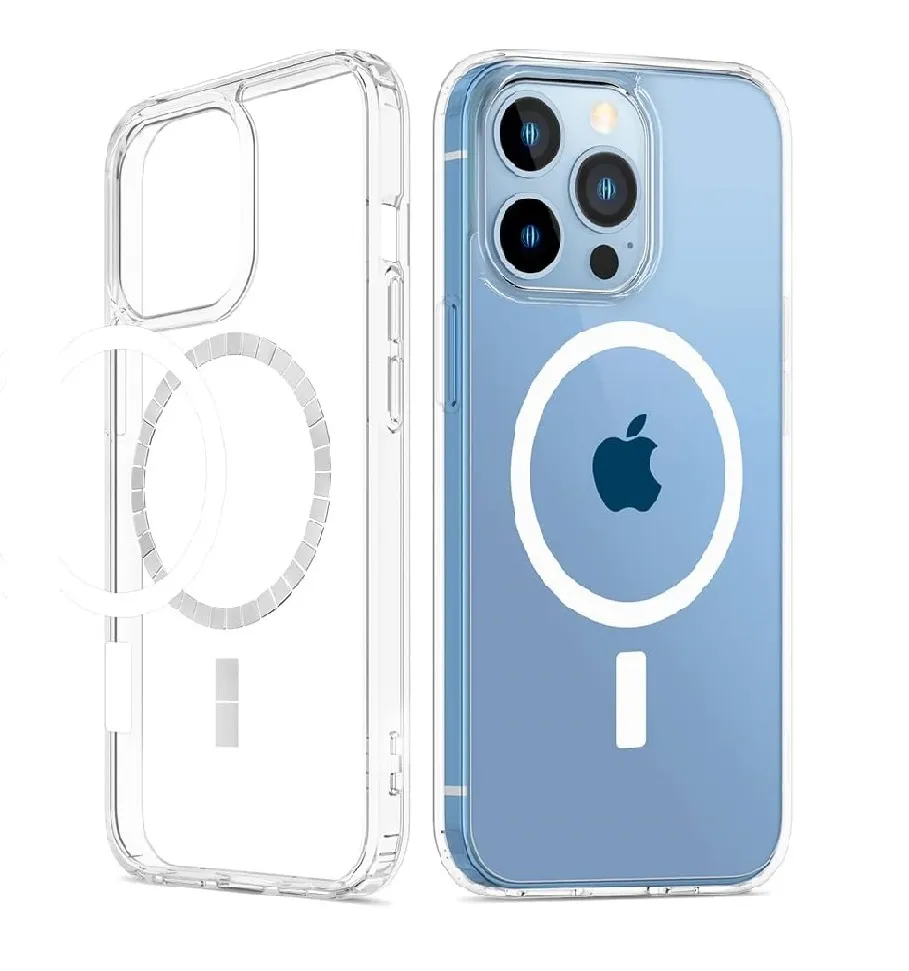 For-Apple-iPhone-16-MagSafe-Magnetic-Case-with-HaloLock-Shockproof-Military-Grade-Protection-Scratch-Resistant-Back-Clear-Cover-1.jpg Apple iPhone 16 Plus MagSafe Magnetic Shockproof Case – Clear Protective Cover - Image 1