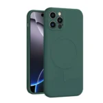 Apple iPhone 16 MagSafe Silicone Case – Green Full Protective Cover