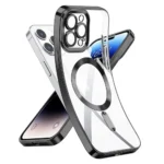 Apple iPhone 16 Pro MagSafe Magnetic Shockproof Case – Black Clear Cover - Image 5