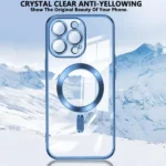 Apple iPhone 16 Pro MagSafe Magnetic Shockproof Case – Blue Clear Cover - Image 4