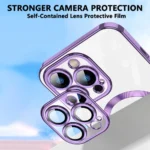 Apple iPhone 16 Pro MagSafe Magnetic Clear Case – Purple Protective Cover - Image 5
