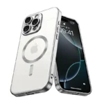 Apple iPhone 16 Pro MagSafe Magnetic Clear Case – Silver Protective Cover