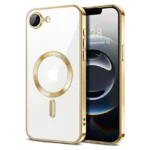 Apple iPhone 16e MagSafe Magnetic Shockproof Case – Gold Clear Protective Cover