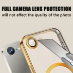 Apple iPhone 16e MagSafe Magnetic Shockproof Case – Gold Clear Protective Cover - Image 4