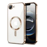 Apple iPhone 16e MagSafe Magnetic Shockproof Case – Rose Gold Clear Cover