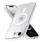 Apple iPhone 16e MagSafe Magnetic Shockproof Case – Silver Clear Protective Cover