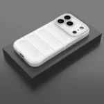 Apple iPhone 17 Pro Shockproof Silicone Bumper Case – White Cover - Image 3