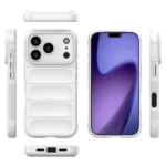 Apple iPhone 17 Pro Shockproof Silicone Bumper Case – White Cover - Image 2