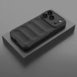 Apple iPhone 17 Pro Max Shockproof Silicone Bumper Case – Black Cover - Image 3