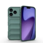 Apple iPhone 17 Pro Shockproof Silicone Bumper Case – Green Protective Cover