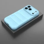Apple iPhone 17 Pro Shockproof Silicone Bumper Case – Sky Blue Cover - Image 3