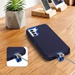 Samsung Galaxy S22 Heavy Duty Defender Rugged Case – Blue - Image 4