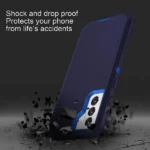 Samsung Galaxy S22 Heavy Duty Defender Rugged Case – Blue - Image 3