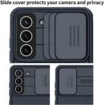 Nillkin Samsung Galaxy S23 Plus CamShield Slim Protective Case with Slide Camera Cover – Black - Image 6