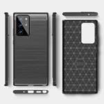 Note 20 Ultra Rugged Case – Black Matte Carbon Fiber Cover - Image 4