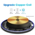 15W Wireless Charger – Qi Fast Charging Pad for iPhone & Samsung - Image 4