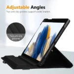 Galaxy Tab A8 Case – Black 360° Rotating Stand - Image 4