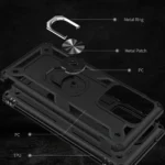 Note 20 Ultra Magnetic Ring Case – Red Rugged Cover - Image 2