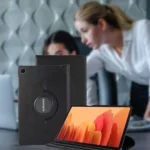 Galaxy Tab A7 Lite Case – 8.7 T220 T225 Red Rotating Stand - Image 3