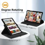 Galaxy Tab A8 Case – Red 360° Rotating Stand - Image 5