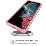 Samsung Galaxy S22 Ultra Adventure Rugged Case – Pink - Image 5