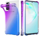 Samsung Galaxy S22 Ultra Clear Rainbow Gel Case – Purple Blue - Image 2