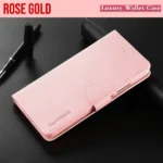 Samsung Galaxy S23 Plus Leather Wallet Case – Rose Gold - Image 4
