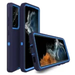 Samsung Galaxy S22 Ultra Defender Rugged Case – Blue - Image 7