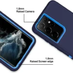 Samsung Galaxy S22 Ultra Defender Rugged Case – Blue - Image 4