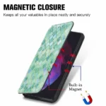 Samsung Galaxy S23 Plus RFID Leather Wallet Case – Emerald - Image 4