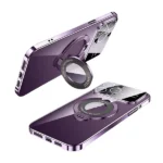 Apple iPhone 15 MagSafe Magnetic Rugged Shockproof Case – Heavy Duty Protective Cover Purple - Image 6
