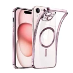 Apple iPhone 15 MagSafe HaloLock Shockproof Case – Rose Gold