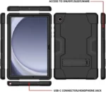 Samsung Galaxy Tab S9 11 Inch 3-in-1 Shockproof Kickstand Case – Black - Image 3