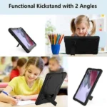 Galaxy Tab A9 Plus Case – Navy Blue Hybrid Kickstand Cover - Image 6